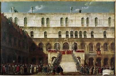 Induction of the Doge to the Staircase of the Giants by Gabriele Bella