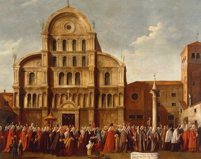 Doge of Venice by Church of San Zaccaria by Gabriele Bella