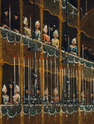 Lunch at San Beneto Theatre (detail) by Gabriele Bella
