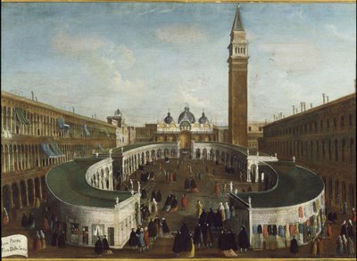 View of the Fete de la Sensa in St Mark square by Gabriele Bella
