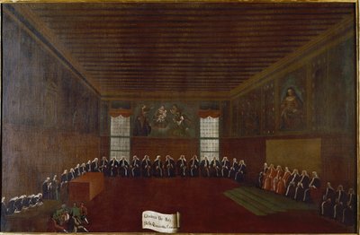 View of the Room of the Criminal Quarantine, Supreme Court or Council of the Forty by Gabriele Bella