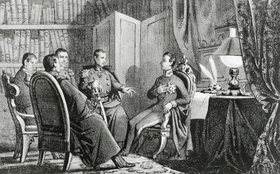 Prince Charles Albert of Carignano promises his support to liberal conspirators, March 6 by Gabriele Castagnola