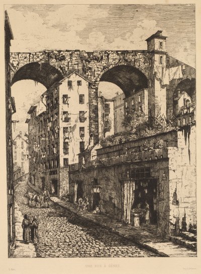 A Street in Genoa by Gabrielle Marie Niel