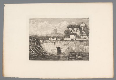 View of the Ruin of the Hôtel de Bretonvilliers (series title: French Etchings from 1875, L