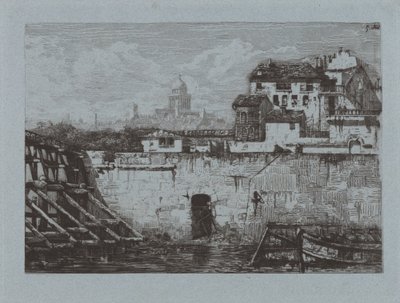 Ruins of the Hotel de Brentonvilliers, at the Tip of Saint-Louis Island by Gabrielle Marie Niel