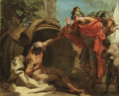 Alexander and Diogenes by Gaetano Gandolfi