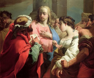 Christ and the Woman Taken in Adultery by Gaetano Gandolfi