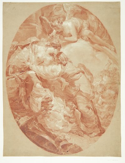 The Death of Dido - Oval Composition by Gaetano Gandolfi