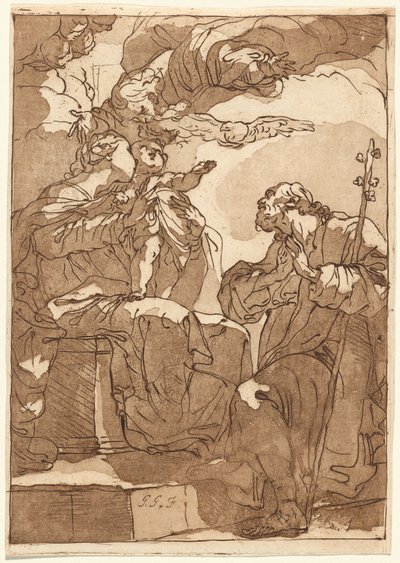 The Holy Family with God the Father by Gaetano Gandolfi