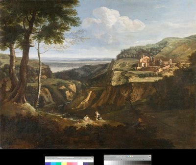 View of the Monastery of Camaldoli near Frascati, Italy by Gaetano Previati