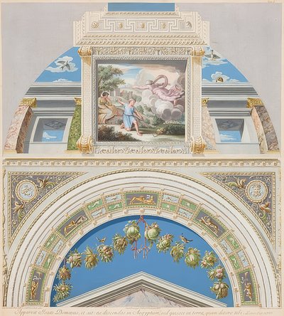 Lunette and Vault with God Appearing to Isaac by Gaetano Savorelli