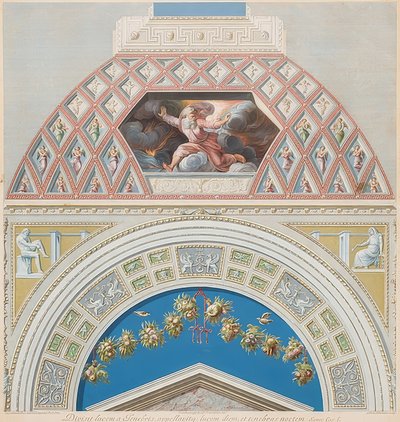 Lunette and Vault Field with God Separating Light and Darkness by Gaetano Savorelli