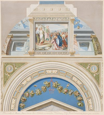 Lunette and Vault Field with Moses Showing the Tablets of the Law. 1774 by Gaetano Savorelli