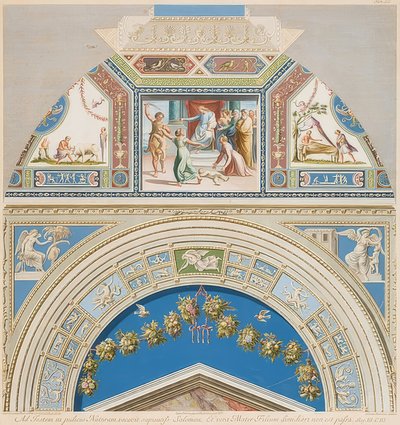 Lunette and Vault Field with Judgment of Solomon. 1774 by Gaetano Savorelli