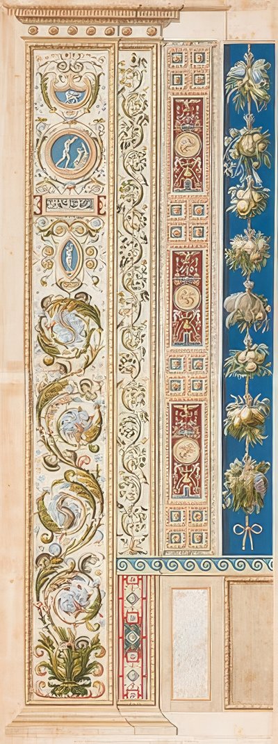Pilaster Loggia V (Decoration with Beautiful Vines) by Gaetano Savorelli