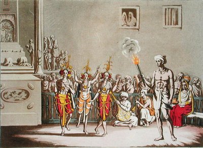 Three Baltok Celebrate the Hindu Festival of Giolen-Giatrah, Plate 52 from 