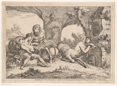 Achilles Taught by Chiron (Various Scenes and Lands) by Gaetano Zompini (possibly)