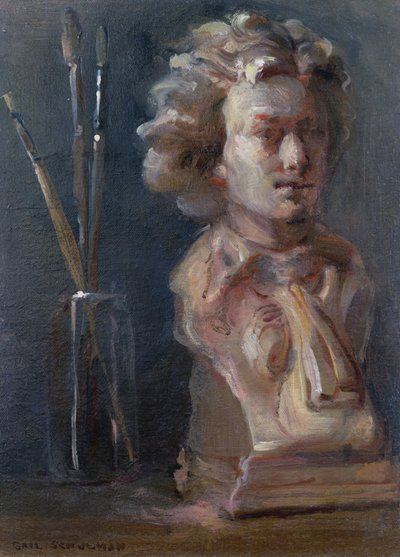 Bust of Beethoven with Paint Brushes by Gail Schulman
