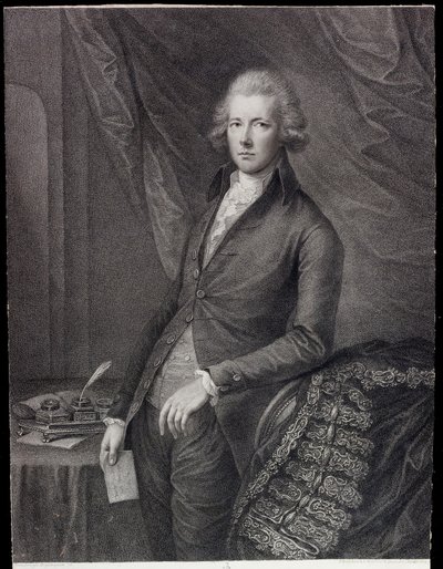 The Right Hon William Pitt the younger by Gainsborough (after) Dupont