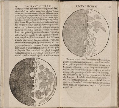 Leaf of book Sidereal Messenger by Galileo Galilei, 1610 by Galileo Galilei