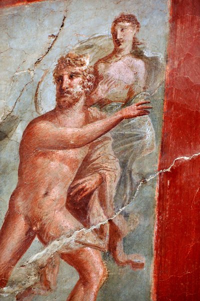 (Detail) of a Fresco from the College or Sacellum des Augustales, Herculaneum by Gallo Roman