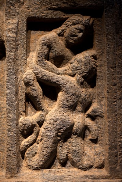 Triton. Low relief sculpted, art of Gandhara, 2nd-3rd century. National Museum of Korea, Seoul by Gandhara School