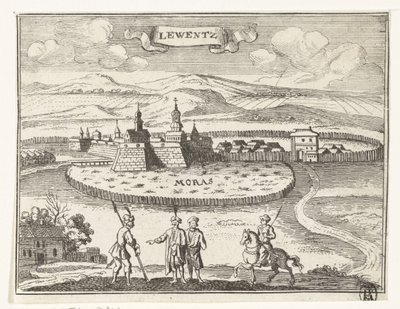 View of Levice by Gaspar Bouttats