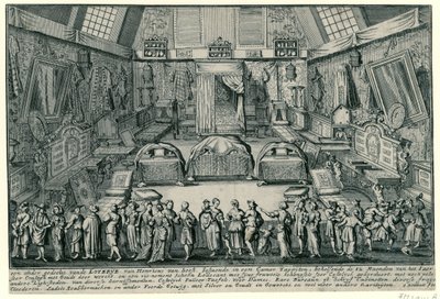 The lottery of Henricus van Soest in Antwerp by Gaspar Bouttats