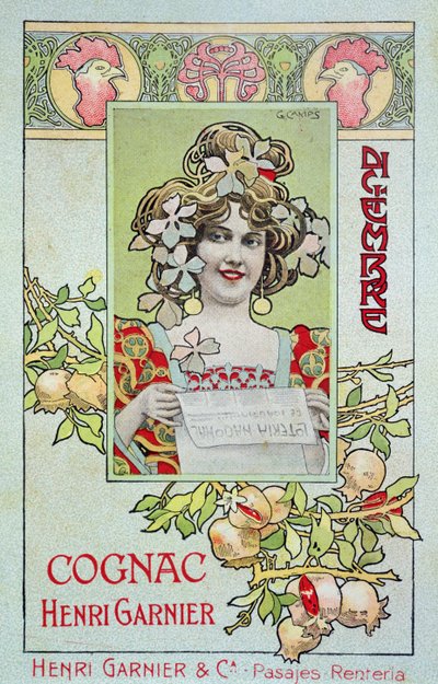December, from a Calendar for Henri Garnier & Co. by Gaspar Camps Junyent