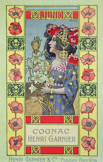 June, from a calendar for Henri Garnier & Co. by Gaspar Camps Junyent