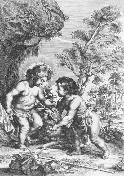 Christ and John the Baptist by Gaspar Huberti