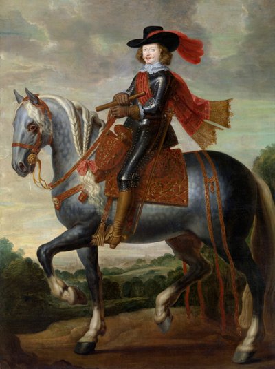 Equestrian Portrait of Cardinal-Infante Ferdinand of Austria by Gaspar De Crayer