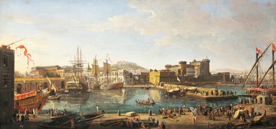 Docklands in Naples by Gaspar van Wittel