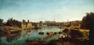 View of Tiber by Gaspar van Wittel