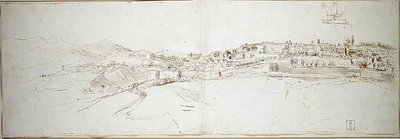 View of Urbino from the colle di San Donato by Gaspar van Wittel