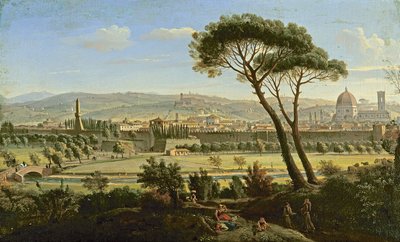A View of Florence from the Bologna Road by Gaspar van Wittel