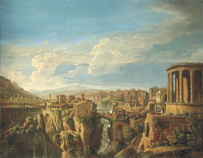 A View of Tivoli with the Temple of Vesta by Gaspar van Wittel