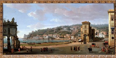 View of Chiaia District, Napoli by Gaspar van Wittel