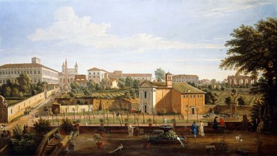 The Church of SS. Marcellino e Pietro, from the Vigna Ciccolini by Gaspar van Wittel