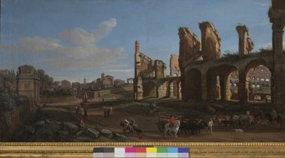 The Colosseum and the Roman Forum, 1711 by Gaspar van Wittel
