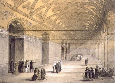 Hagia Sophia, plate 10: Entrance to the Upper Gallery, engraved by Louis Haghe, published 1852 by Gaspard (after) Fossati