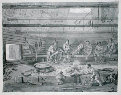 Costumes of the Inhabitants of the Baie de Castries on the Coast of Eastern Tartary by Gaspard Duche de Vancy