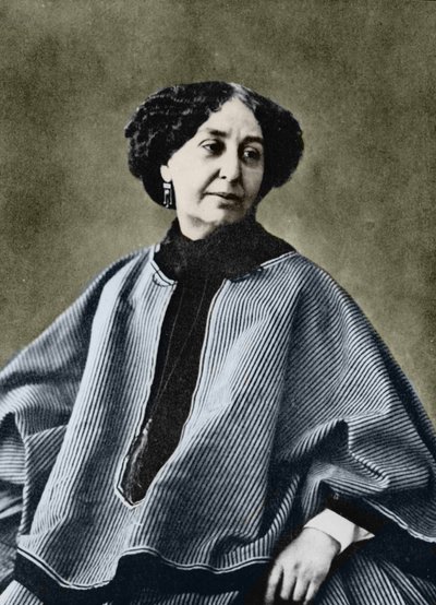 George Sand (Aurore Dupin, Baronne Dudevant) (1804-1876), French writer, photographed by Nadar around 1865. by Gaspard Felix Tournachon Nadar