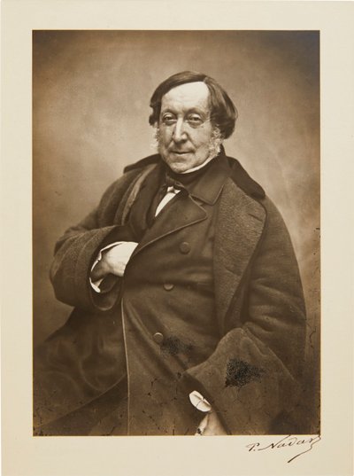 Portrait of Gioachino Rossini by Gaspard Félix Nadar