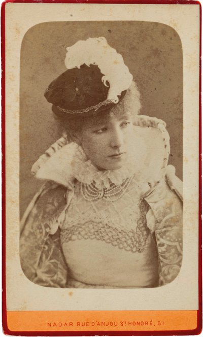 Portrait of Sarah Bernhardt 1844-1923, ca 1865 by Gaspard Félix Nadar