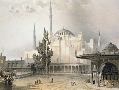 Courtyard of Hagia Sophia (plate 15) by Gaspard Fossati