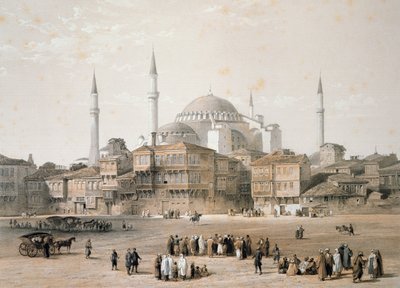 Hagia Sophia (before restoration) by Gaspard Fossati