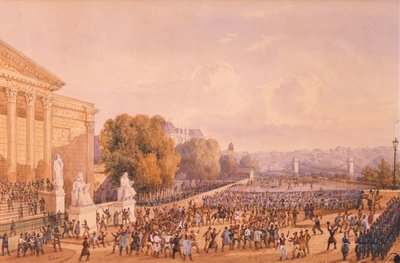 Insurrection in Front of the Palais Bourbon, 15th May 1848 by Gaspard Gobaut