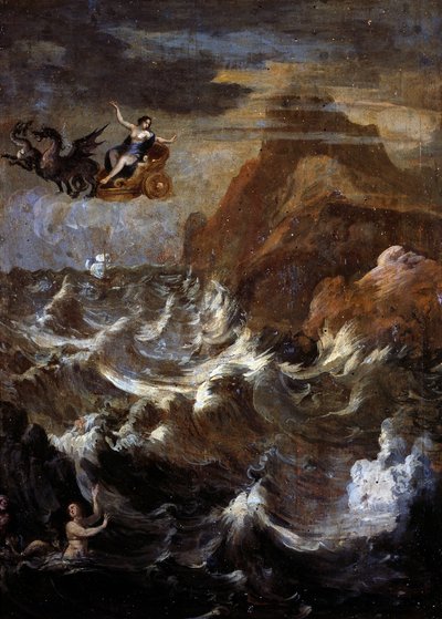 Countryside with storm by Gaspard Poussin (school of) Dughet