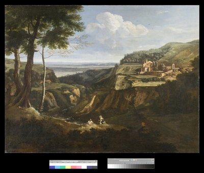 View of the Camaldoli Monastery Near Frascati by Gaspard Poussin Dughet